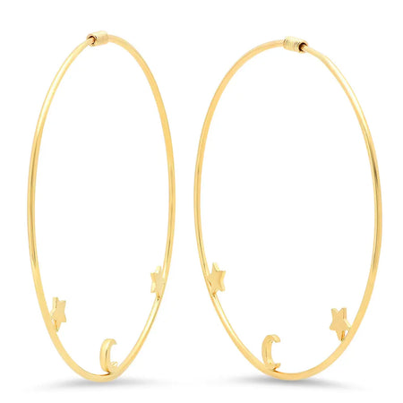 Heart Blossom Hoop Earrings
