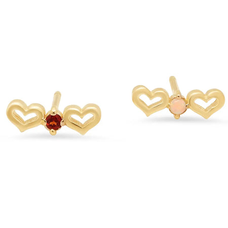 DSJ's Signature Meaningful Number & Birthstone Stud Earring