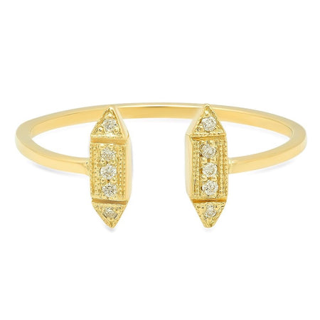 Lucious Double Fingers Diamond Ring