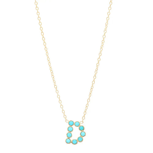 DSJ's Signature Meaningful Birthstone & Initial Necklace - Dana Seng Jewelry Collection