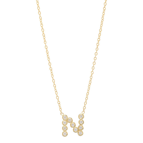 DSJ's Signature Meaningful Birthstone & Initial Necklace
