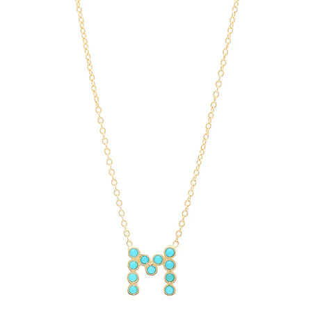 (6 Initials) DSJ's Signature Meaningful Multi Birthstone/Initial Necklace