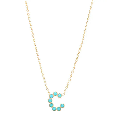 (6 Initials) DSJ's Signature Meaningful Multi Birthstone/Initial Necklace
