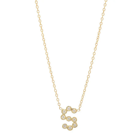 (6 Initials) DSJ's Signature Meaningful Multi Birthstone/Initial Necklace
