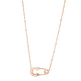 Safety Pin Gemstone Necklace - Dana Seng Jewelry Collection